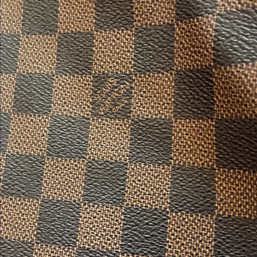 Brown Checkered Tote Bag - Picture 3 of 10